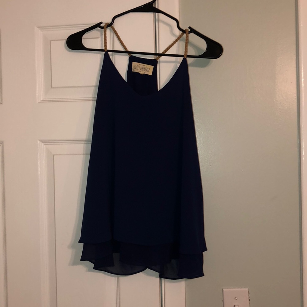 Navy Blue Tank Top